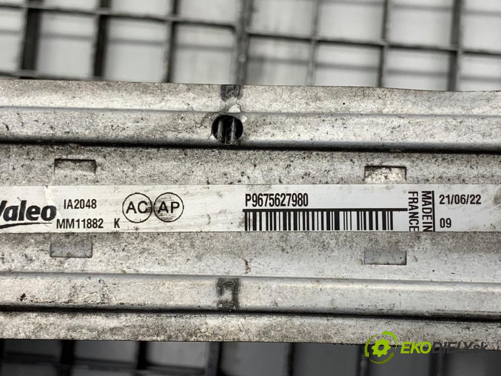 PEUGEOT 308 SW III Kombi 2022 96 kW PureTech 130 (FRHNSL, FRHNST) 1199 intercooler P9675627980 (Intercooler (chladič stlačeného vzduchu))