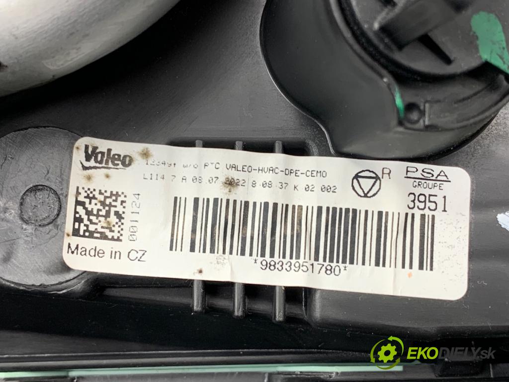 PEUGEOT 308 SW III Kombi 2022 96 kW PureTech 130 (FRHNSL, FRHNST) 1199 Výhrevné teleso, radiátor kúrenia komplet KOMBAJN 9833951780 (Radiátor kúrenia)