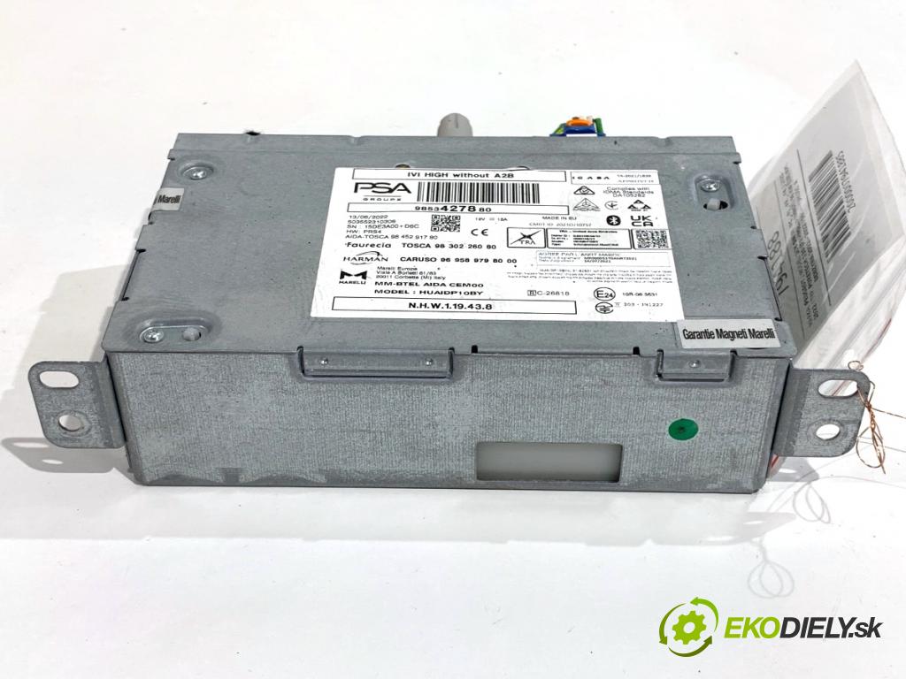 PEUGEOT 308 SW III Kombi 2022 96 kW PureTech 130 (FRHNSL, FRHNST) 1199 RADIO 9853427880 (Audio zariadenie)