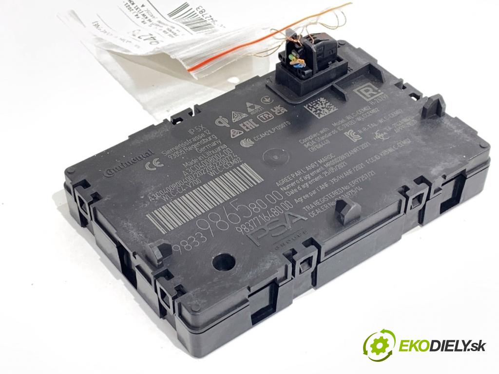 PEUGEOT 308 SW III Kombi 2022 96 kW PureTech 130 (FRHNSL, FRHNST) 1199 modul řídící jednotka 9833986580