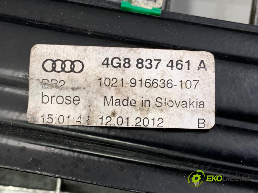 AUDI A7 4G liftback 2012 230 kW 3.0 TDI quattro 2967 Mechanizmus okna ľavy predný 4G8837461A