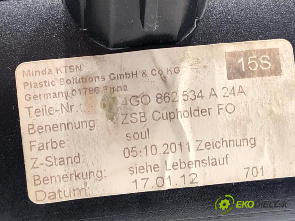 AUDI A7 4G liftback 2012 230 kW 3.0 TDI quattro 2967 Držiak na nápoje 4G0862534A (Držiak (úchyt) na nápoje)