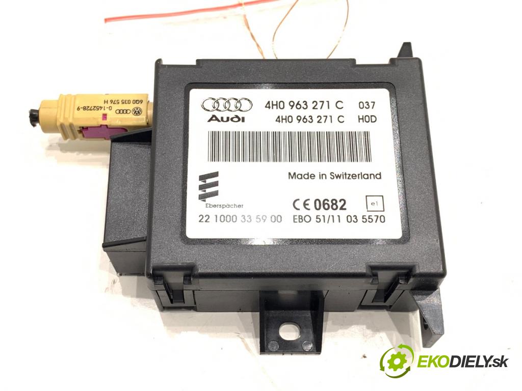 AUDI A7 4G liftback 2012 230 kW 3.0 TDI quattro 2967 Modul Webasto 4H0963271C
