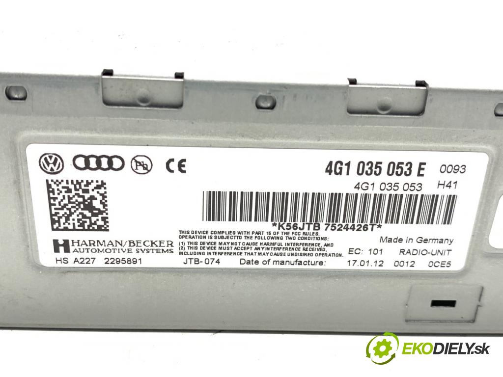 AUDI A7 4G liftback 2012 230 kW 3.0 TDI quattro 2967 TUNER radia 4G1035053E