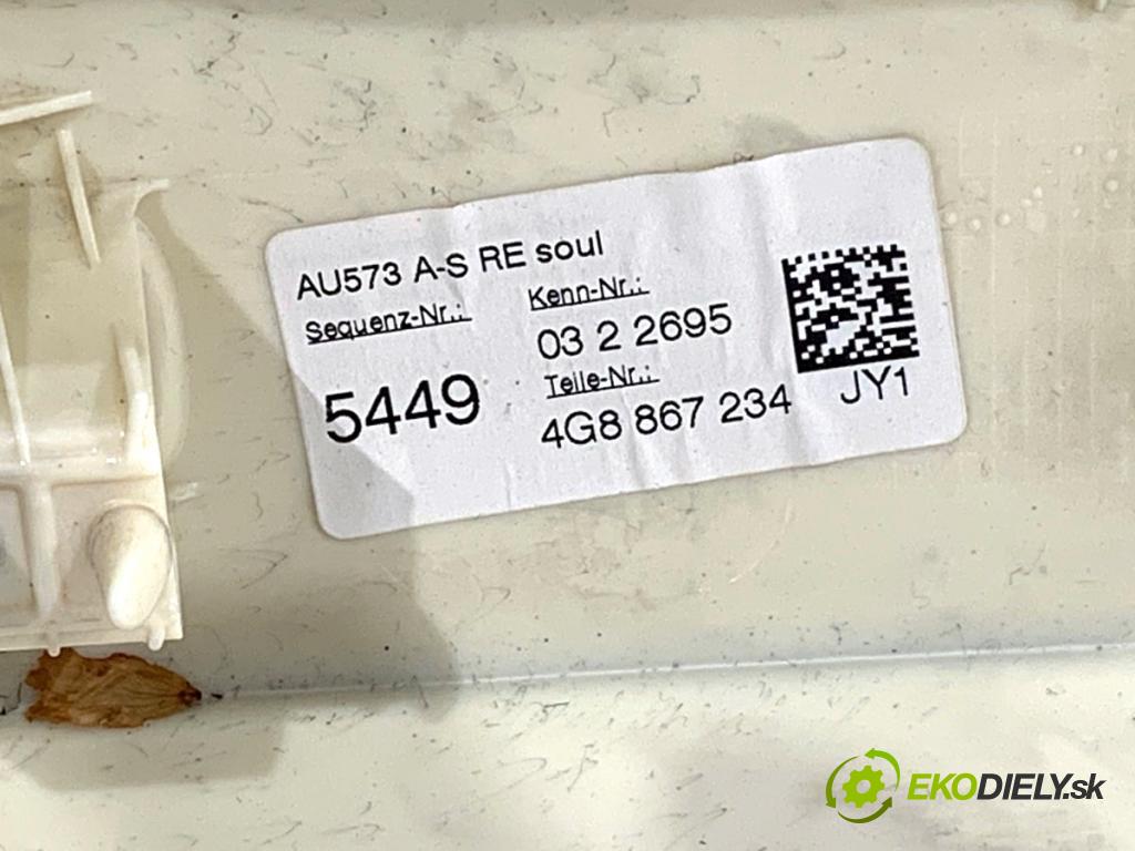 AUDI A7 4G liftback 2012 230 kW 3.0 TDI quattro 2967 Clona štvrťka stĺpika pravy 4G8867234