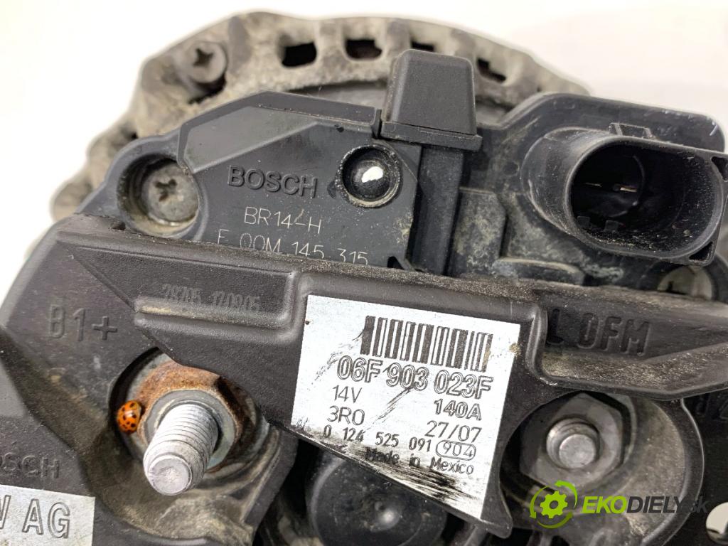VW GOLF V Kombi 2007 77 kW 1.9 TDI 1896 Alternátor 06F903023F (Alternátor)