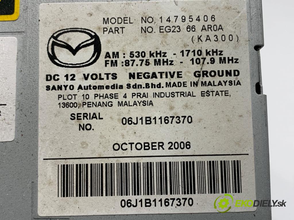 MAZDA CX-7 SUV 2007 191 kW 2.3 MZR DISI Turbo AWD (ER3P) 2261 RADIO EG2366AR0A (Audio zariadenie)