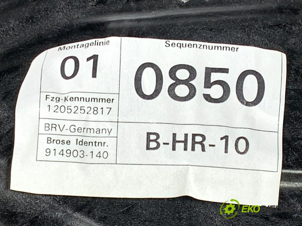 VW CC B7 coupe 2013 147 kW 2.0 TFSI 1984 Mechanizmus okna pravy zad