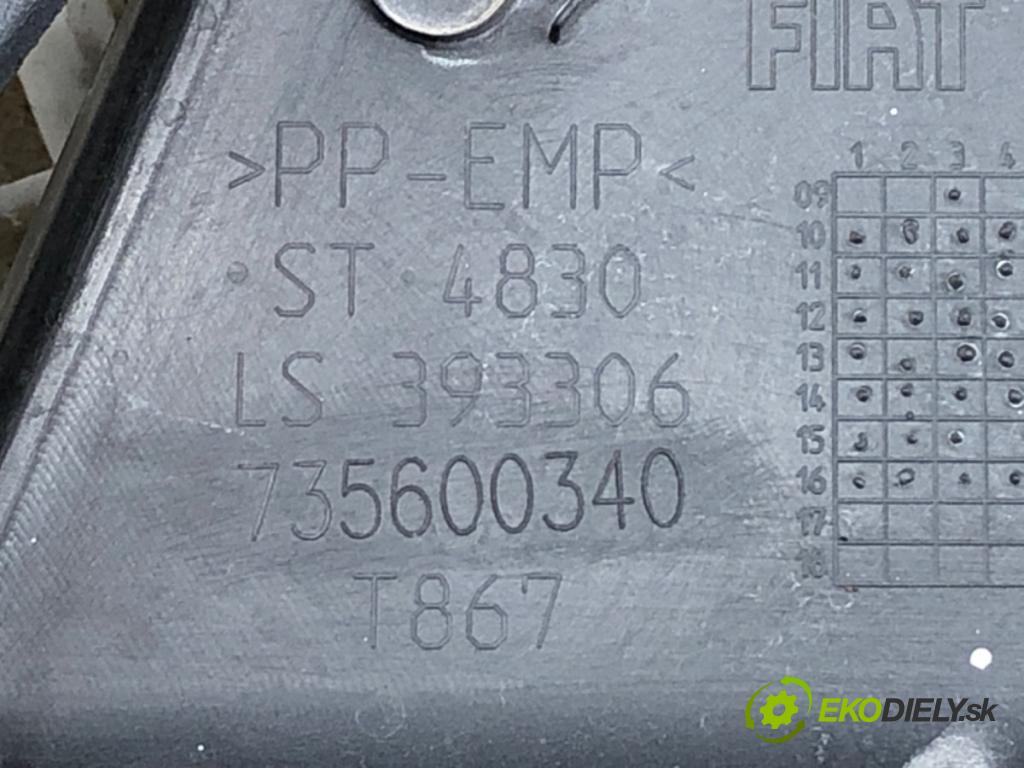 FIAT DOBLO II Nadwozie pełne/minivan 2016 66 kW 1.3 D Multijet 1248 Torpédo, plast pod čelné okno 735600340 (Torpédo (plast pod čelným sklom))