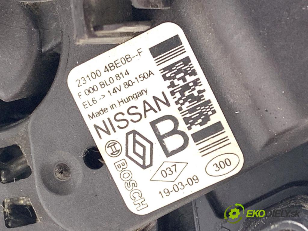 RENAULT MEGANE IV sedan 2019 103 kW 1.3 TCe 140 (LVNB) 1332 Alternátor 231004BE0B-F (Alternátor)