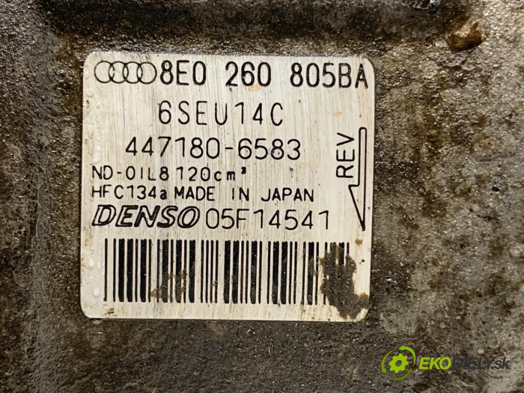 AUDI A4 B6 Kombi 2004 96 kW 1.9 TDI 1896 Kompresor klimatizácie 8E0260805BA (Kompresor klimatizácie)