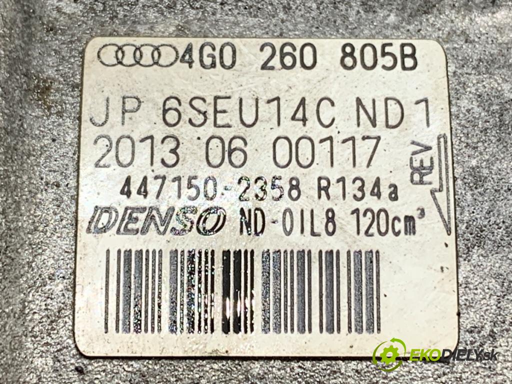 AUDI A6 C7 sedan 2013 150 kW 3.0 TDI quattro 2967 Kompresor klimatizácie 4G0260805B (Kompresor klimatizácie)