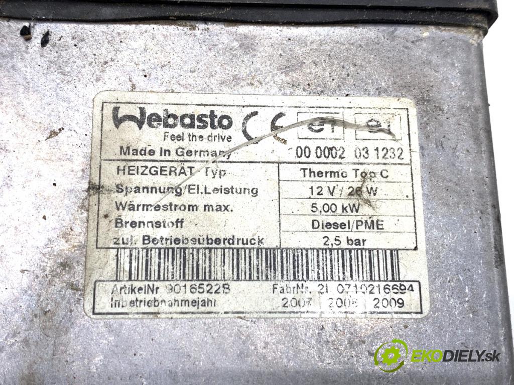 AUDI Q7 4L SUV 2007 171 kW 3.0 TDI quattro 2967 Webasto 4L0815071D (Webasto (nezávislé topení))