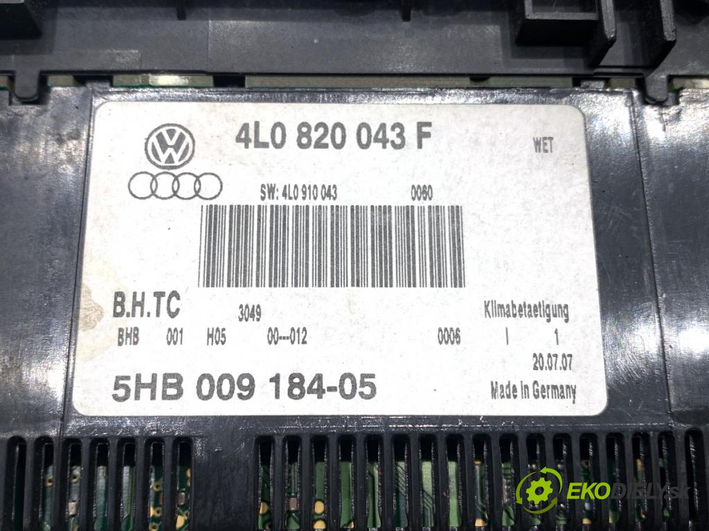AUDI Q7 4L SUV 2007 171 kW 3.0 TDI quattro 2967 Panel ovládania kúrenia 4L0820043F (Prepínacie páčky pod volantom)
