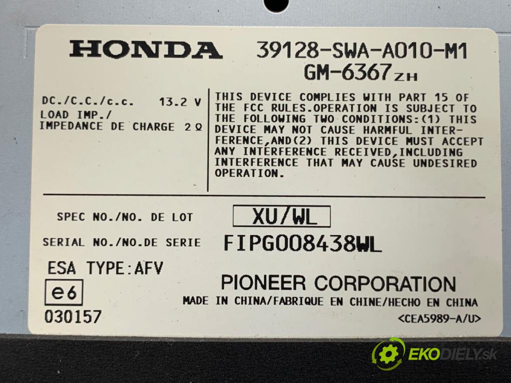 HONDA CR-V III SUV 2007 103 kW 2.2 i-CTDi 4WD (RE6) 2204 Zosilňovač 39128-SWA-A010-M1 (Zosilňovač)