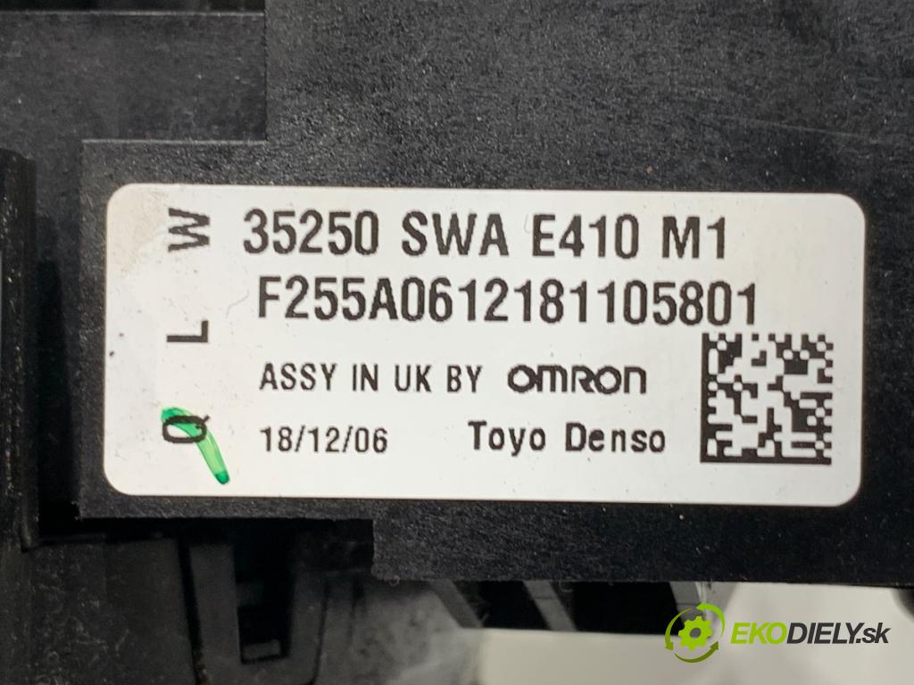 HONDA CR-V III SUV 2007 103 kW 2.2 i-CTDi 4WD (RE6) 2204 Prepínač kombinovaný 35250SWAE410M1 (Prepínacie páčky pod volantom)