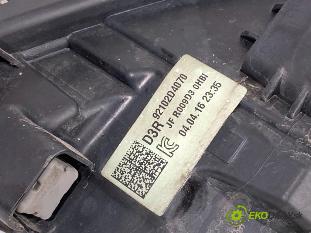 KIA OPTIMA sedan 2016 104 kW 1.7 CRDi 1685 Svetlomet pravy predný XENON 92102D4070