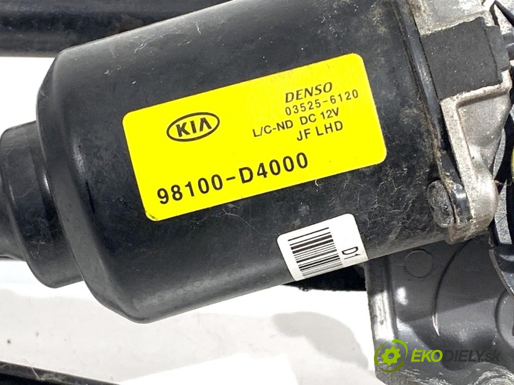 KIA OPTIMA sedan 2016 104 kW 1.7 CRDi 1685 Mechanizmus stieračov predný 98100-D4000 (Motorček stieračov predný)