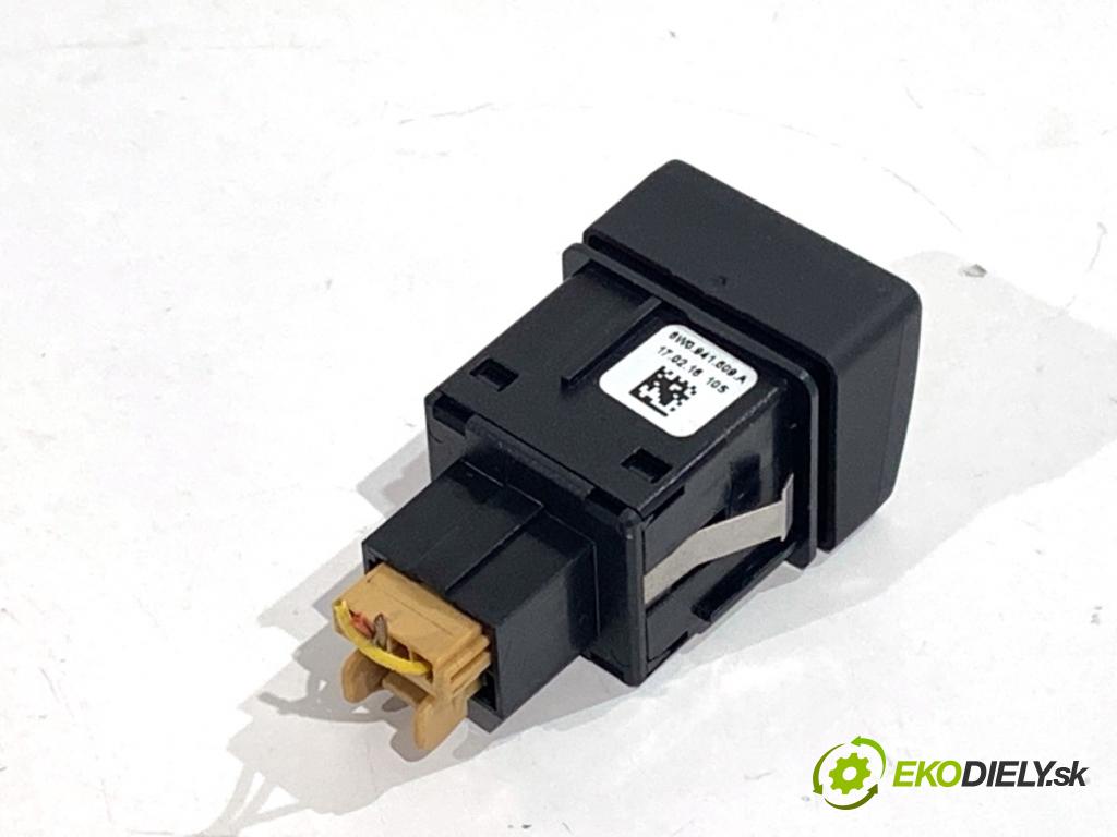 AUDI A4 B9 Kombi 2016 110 kW 2.0 TDI 1968 Spínač svetiel výstražných (núdzových) 8W0941509A (Prepínacie páčky pod volantom)