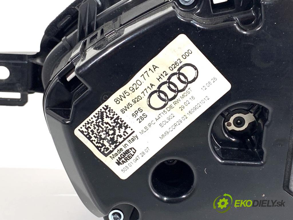 AUDI A4 B9 Kombi 2016 110 kW 2.0 TDI 1968 Prístrojovka 8W5920771A (Prístrojová doska)