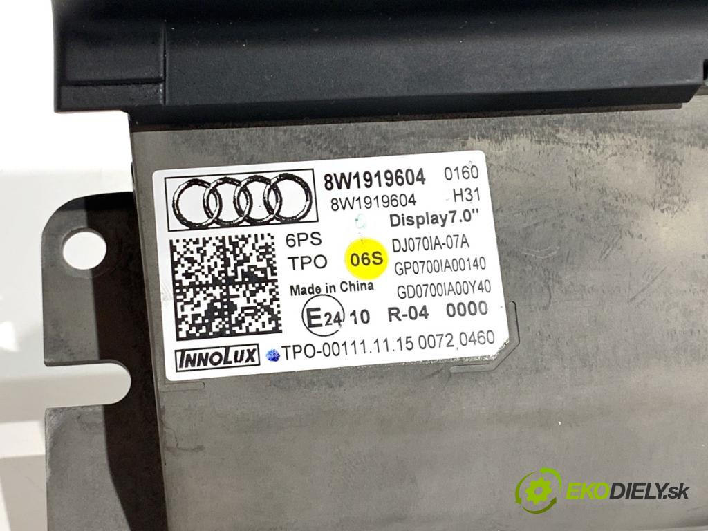 AUDI A4 B9 Kombi 2016 110 kW 2.0 TDI 1968 Dislpej 8W1919604 (Prístrojová doska)