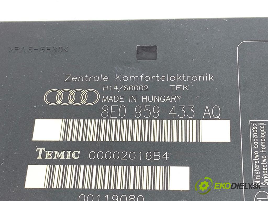 AUDI A4 B6 sedan 2001 96 kW 2.0 1984 Modul komfortu 8E0959433AQ (Modul komfortu)