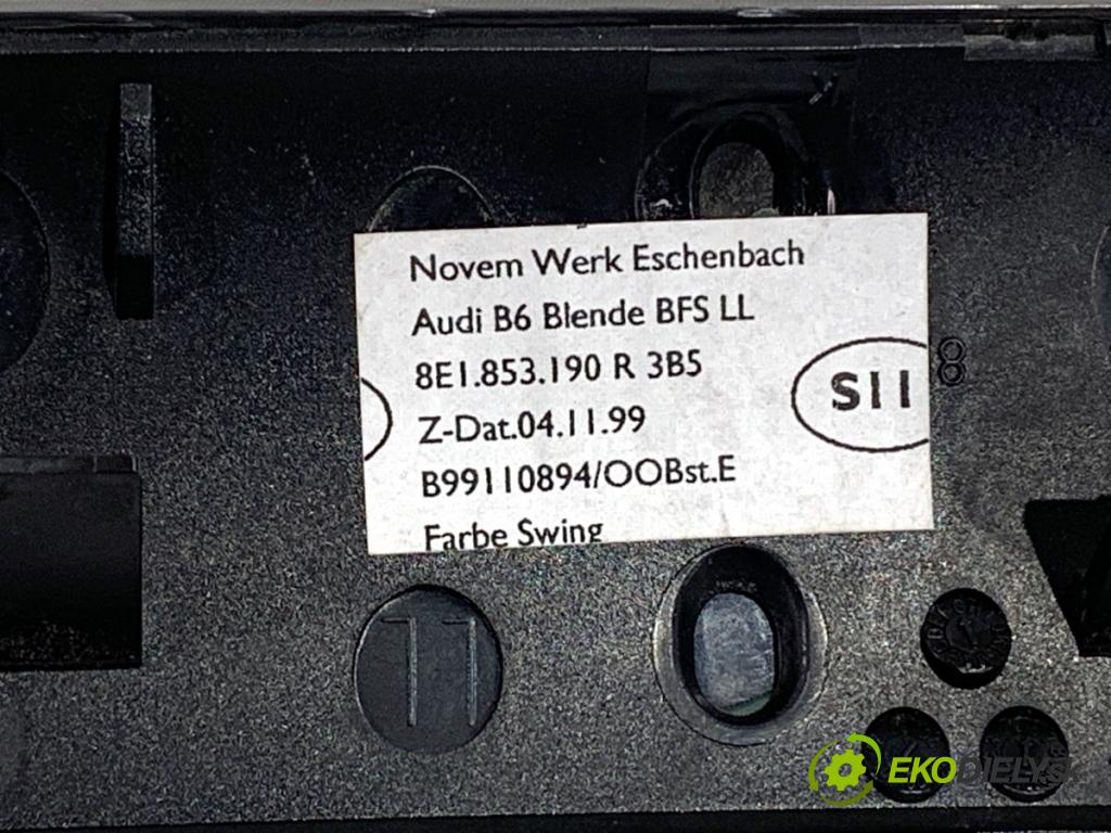 AUDI A4 B6 sedan 2001 96 kW 2.0 1984 lišty kryt 8E1853190R 8E0867409G (Lišta)