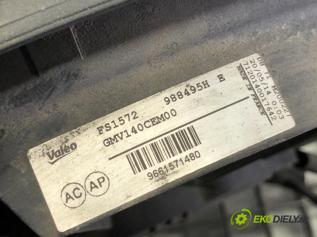 CITROEN BERLINGO II Nadwozie pełne/minivan 2015 55 kW 1.6 HDi 75 1560 Ventilátor chladiča 9661571480 (Ventilátor)