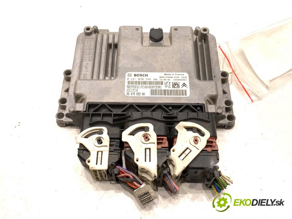 CITROEN BERLINGO II Nadwozie pełne/minivan 2015 55 kW 1.6 HDi 75 1560 riadiaca jednotka Motor 9807885980 (Riadiaca jednotka)