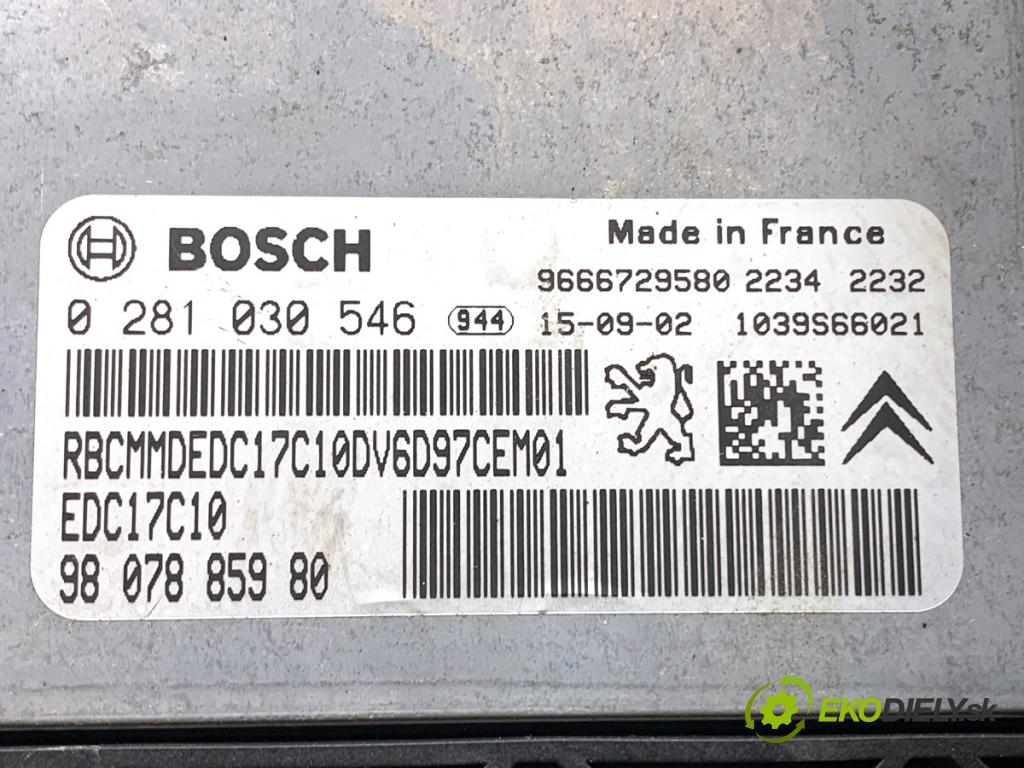 CITROEN BERLINGO II Nadwozie pełne/minivan 2015 55 kW 1.6 HDi 75 1560 riadiaca jednotka Motor 9807885980 (Riadiaca jednotka)