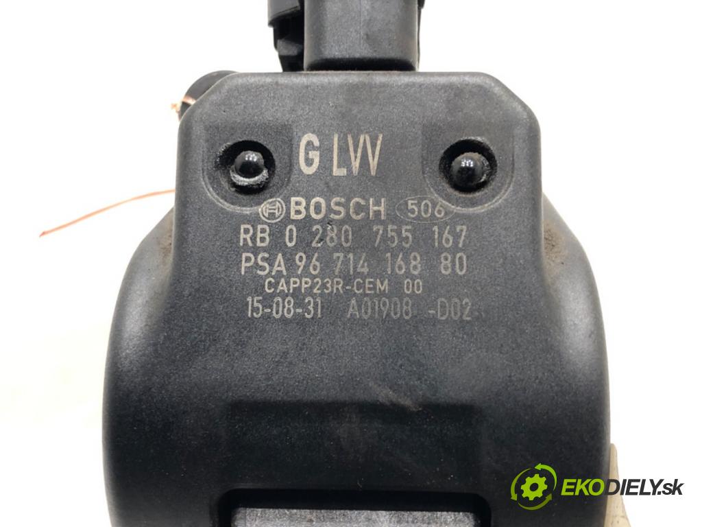 CITROEN BERLINGO II Nadwozie pełne/minivan 2015 55 kW 1.6 HDi 75 1560 Potenciometer plynu 9671416880 (Potenciometer plynového pedálu)