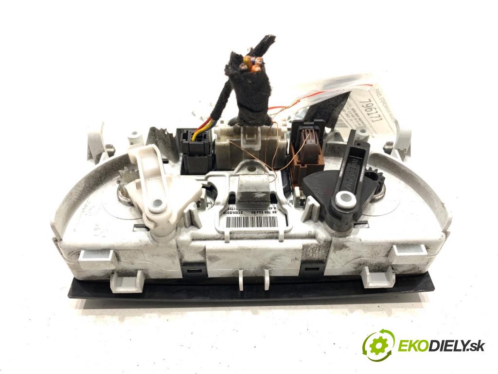 CITROEN BERLINGO II Nadwozie pełne/minivan 2015 55 kW 1.6 HDi 75 1560 Panel ovládania kúrenia 9676532480 (Prepínacie páčky pod volantom)