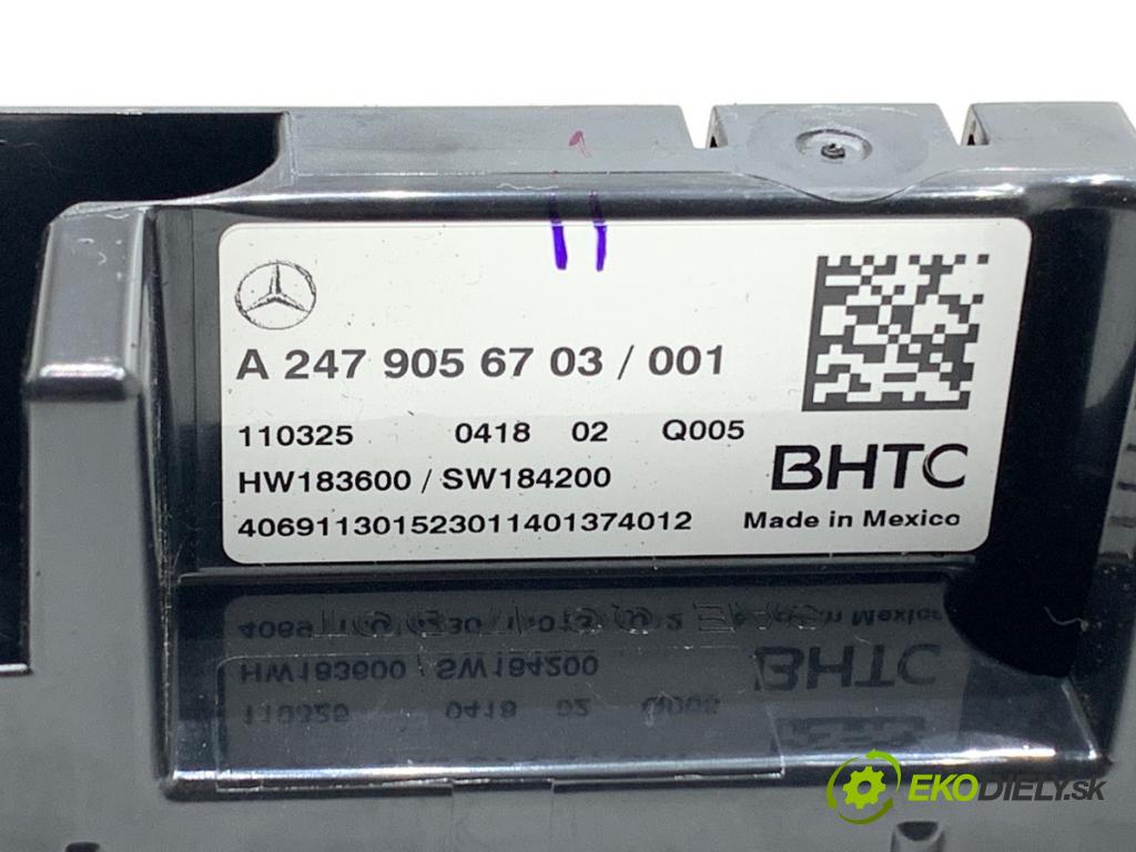 MERCEDES-BENZ GLE  2025 198 kW GLE 300 d 4-matic (167.109) 1993 Panel ovládaní topení A2479056703 (Páčky pod volantem)
