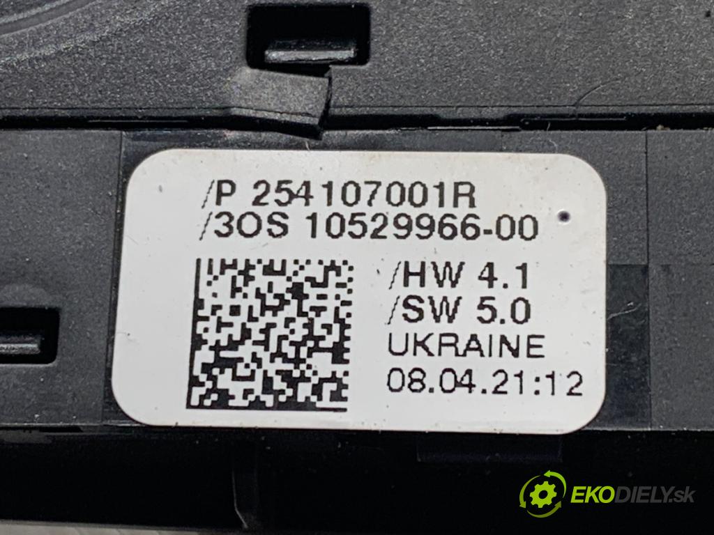 RENAULT CAPTUR II liftback 2021 67 kW 1.0 TCe 90 ECO-G (HFM6) 999 Prepínač okien 254107001R (Prepínacie páčky pod volantom)