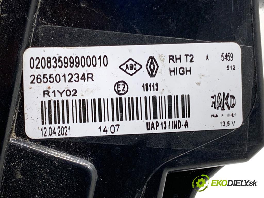 RENAULT CAPTUR II liftback 2021 67 kW 1.0 TCe 90 ECO-G (HFM6) 999 Svetlo zad pravá vnútorná 265501234R (Kľučka dverí ostatné)