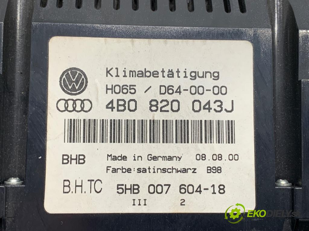 AUDI A6 C5 Kombi 2000 184 kW 2.7 T quattro 2671 Panel ovládania kúrenia 4B0820043J (Prepínacie páčky pod volantom)