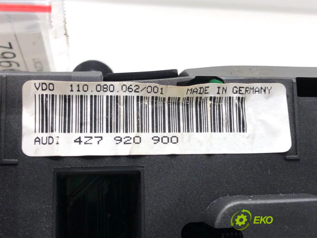 AUDI A6 C5 Kombi 2000 184 kW 2.7 T quattro 2671 Prístrojovka 4Z7920900 (Prístrojová doska)