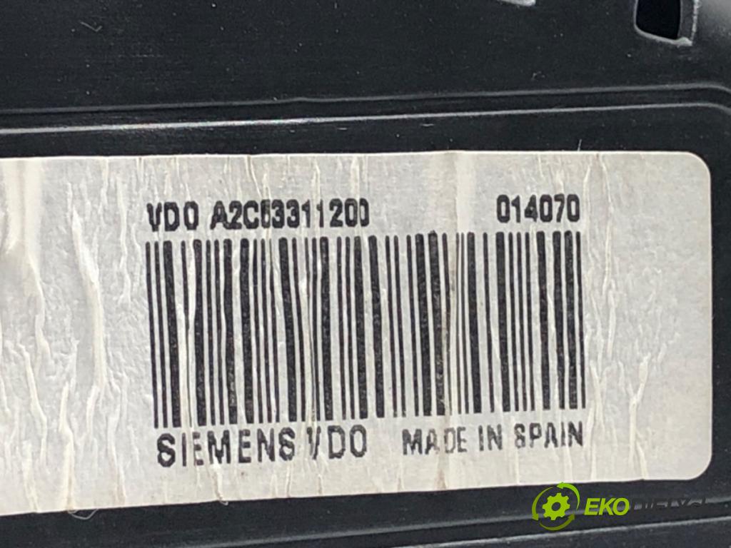 SEAT IBIZA IV liftback 2008 63 kW 1.4 1390 Prístrojovka 6J0920800K (Prístrojová doska)