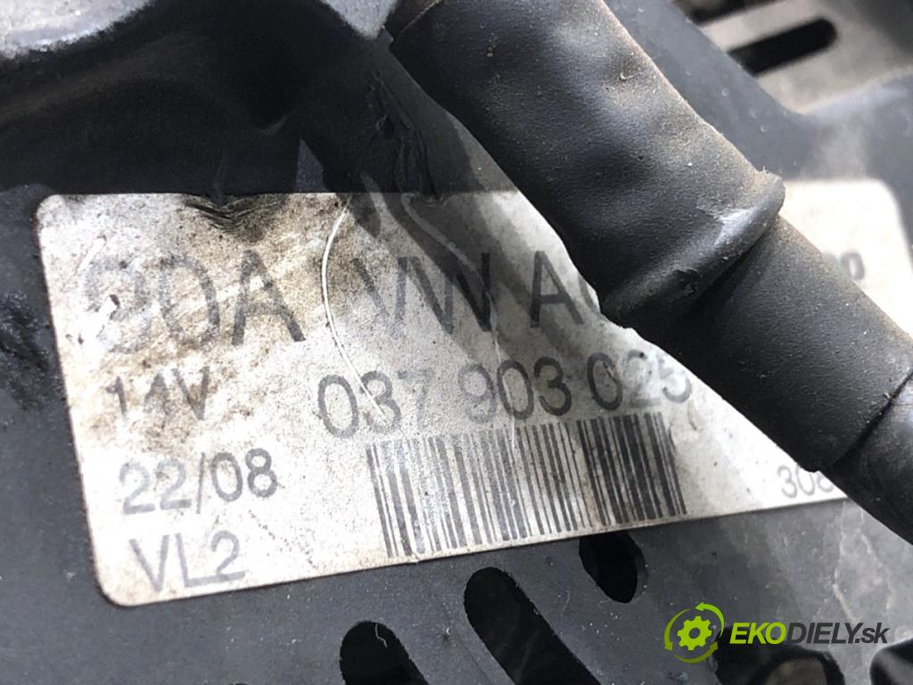 SEAT IBIZA IV liftback 2008 63 kW 1.4 1390 Alternátor 037903025T (Alternátor)