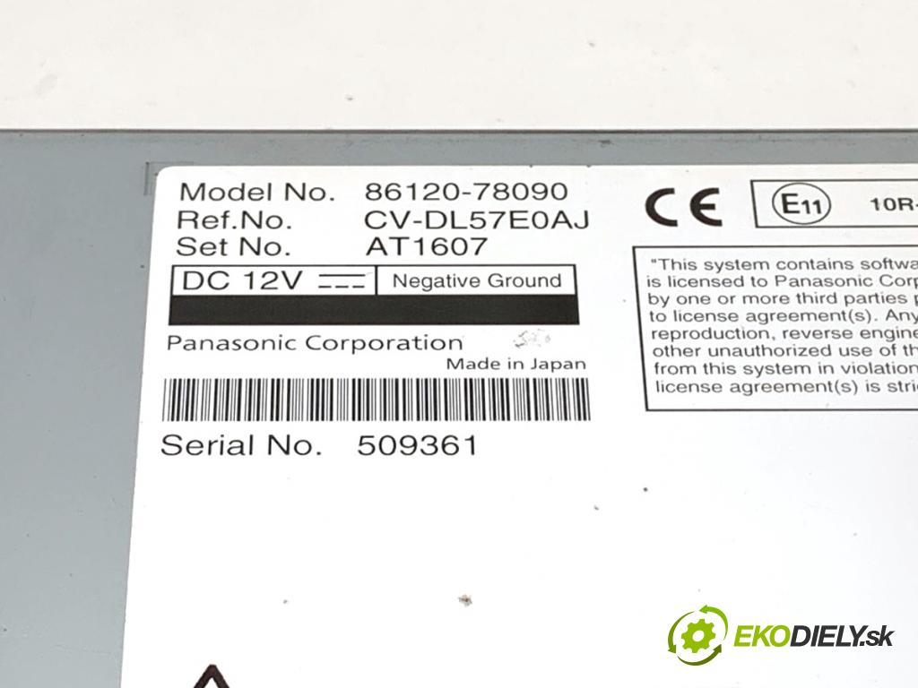 LEXUS NX SUV 2018 114 kW 300h AWD (AYZ15_) 2494 RADIO 86120-78090 (Audio zariadenie)