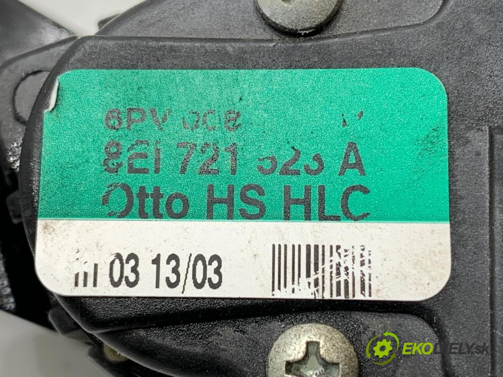 AUDI A4 B6 sedan 2003 75 kW 1.6 1595 Potenciometer plynu 8EI721523A (Potenciometer plynového pedálu)