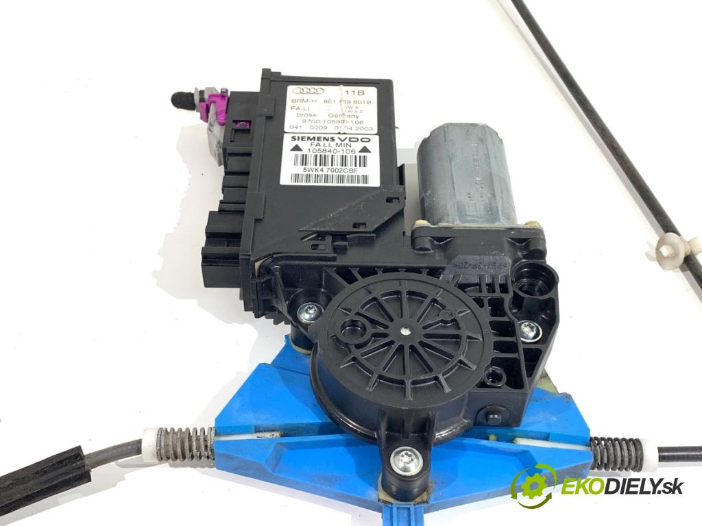 AUDI A4 B6 sedan 2003 75 kW 1.6 1595 Mechanizmus okna ľavy predný 8E1959801B