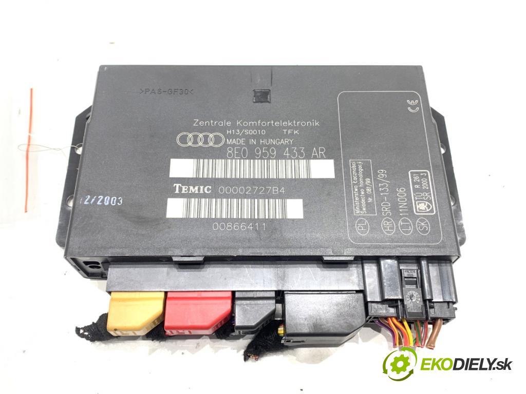 AUDI A4 B6 sedan 2003 75 kW 1.6 1595 Modul komfortu 8E0959433AR (Modul komfortu)