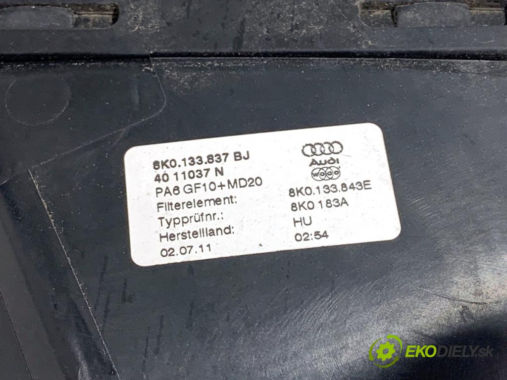 AUDI Q5 8R SUV 2012 165 kW 2.0 TFSI quattro 1984 Obal filtra vzduchu 8K0133843E (Obal vzduchového filtra)