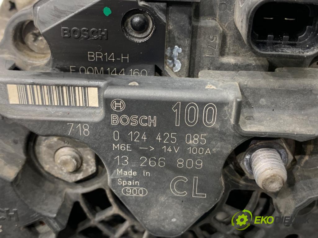 OPEL MERIVA B nadwozie wielkoprzestrzenne (MPV) 2017 88 kW 1.4 (75) 1364 Alternátor 13266809 (Alternátor)