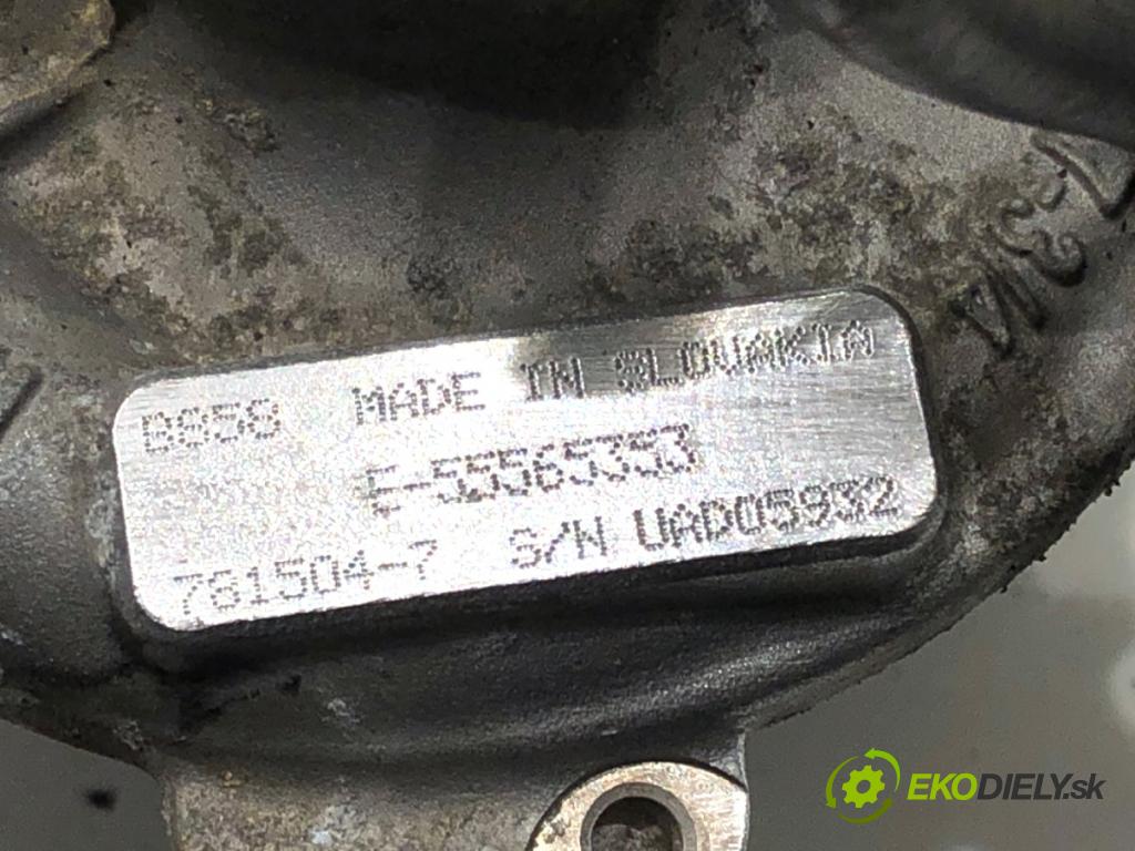 OPEL MERIVA B nadwozie wielkoprzestrzenne (MPV) 2017 88 kW 1.4 (75) 1364 turbo 55565353 (Kompletní turbodmychadlo)