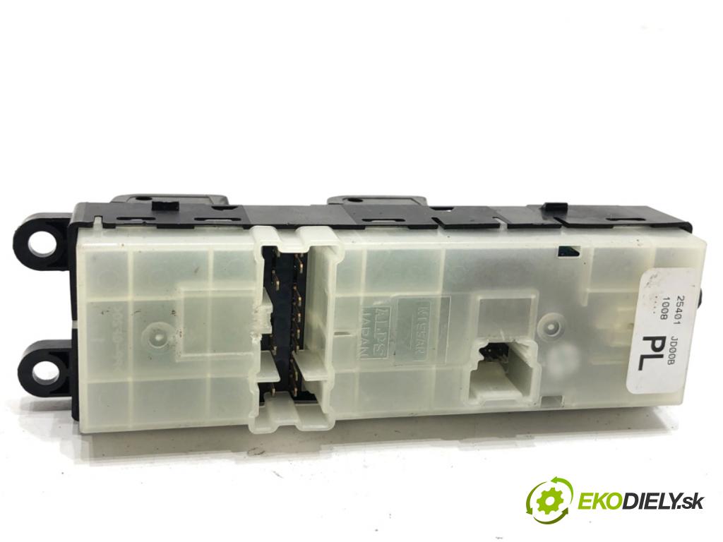 NISSAN QASHQAI J10 SUV 2008 78 kW 1.5 dCi 1461 Prepínač okien 25401JD00B (Prepínacie páčky pod volantom)