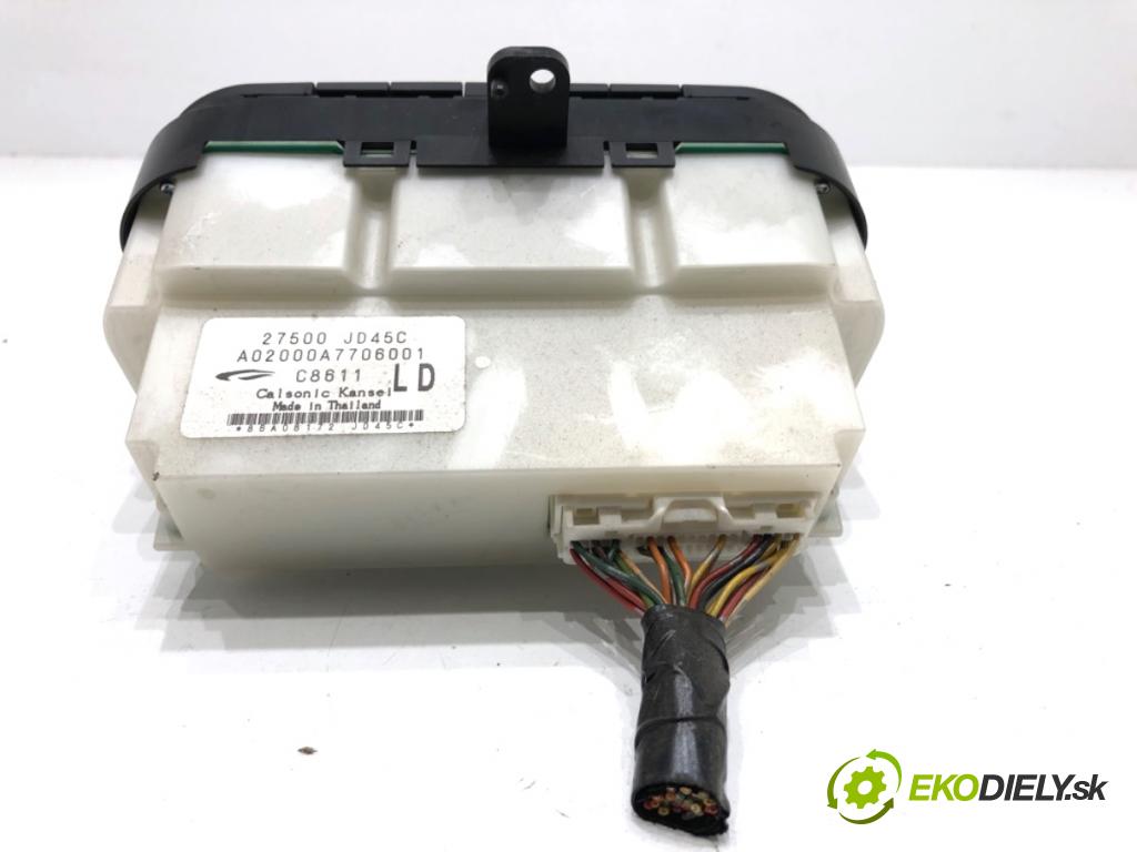 NISSAN QASHQAI J10 SUV 2008 78 kW 1.5 dCi 1461 Panel ovládania kúrenia 27500JD45C (Prepínacie páčky pod volantom)