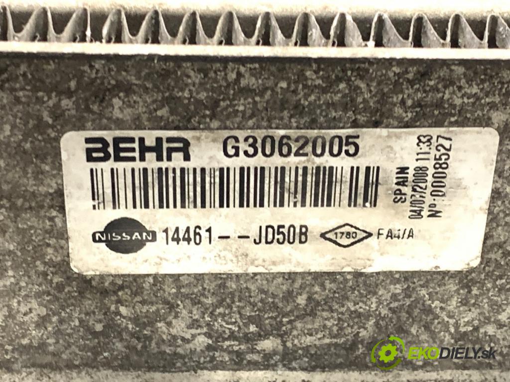 NISSAN QASHQAI J10 SUV 2008 78 kW 1.5 dCi 1461 intercooler 14461-JD50B (Intercooler (chladič stlačeného vzduchu))