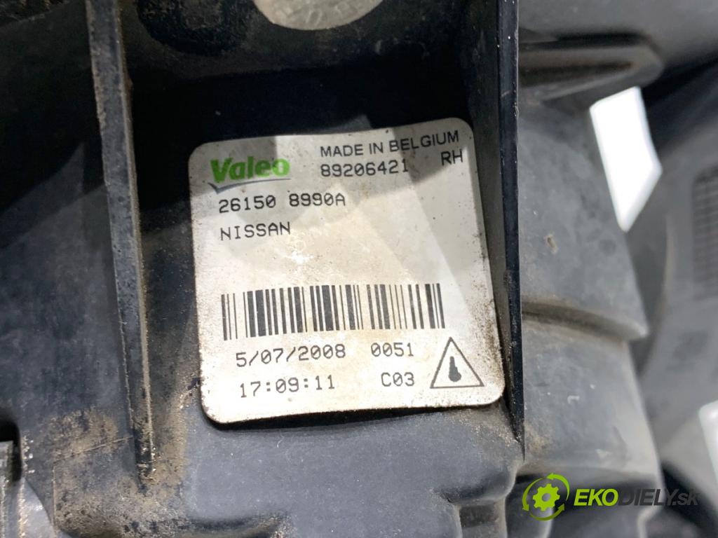 NISSAN QASHQAI J10 SUV 2008 78 kW 1.5 dCi 1461 hmlové svetlo, hmlovka pravý přední část 261508990A